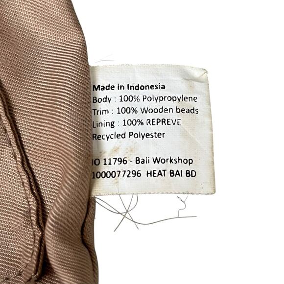 The SAK Back To Bali Beaded Hand Crochet Bucket Bag Crossbody Drawstring Purple - Picture 8 of 11